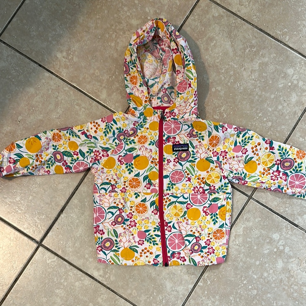Patagonia Light Fruit Print Hooded Jacket Windbreaker